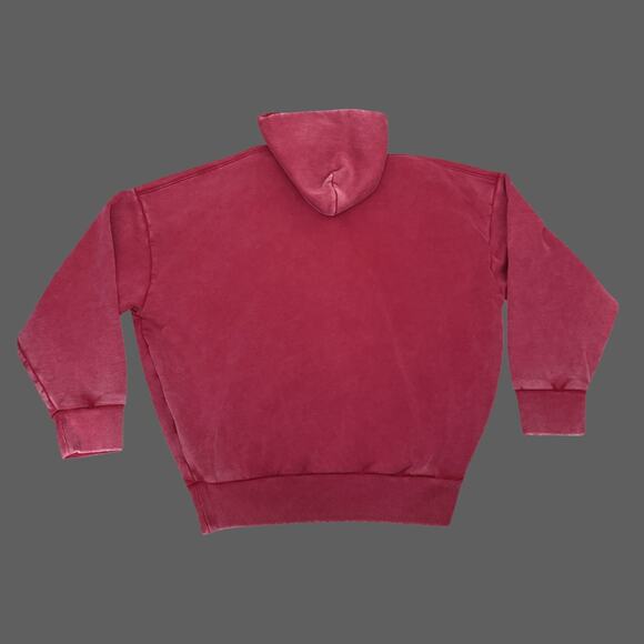 Under Armour Icon Heavyweight Fleece Wash Men's Oversized Hoodie M NWT Cardinal - Picture 6 of 8